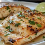 Delicious Coconut Lime Fish with Garlic Butter