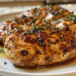 One Pan Balsamic Chicken Ready to Serve