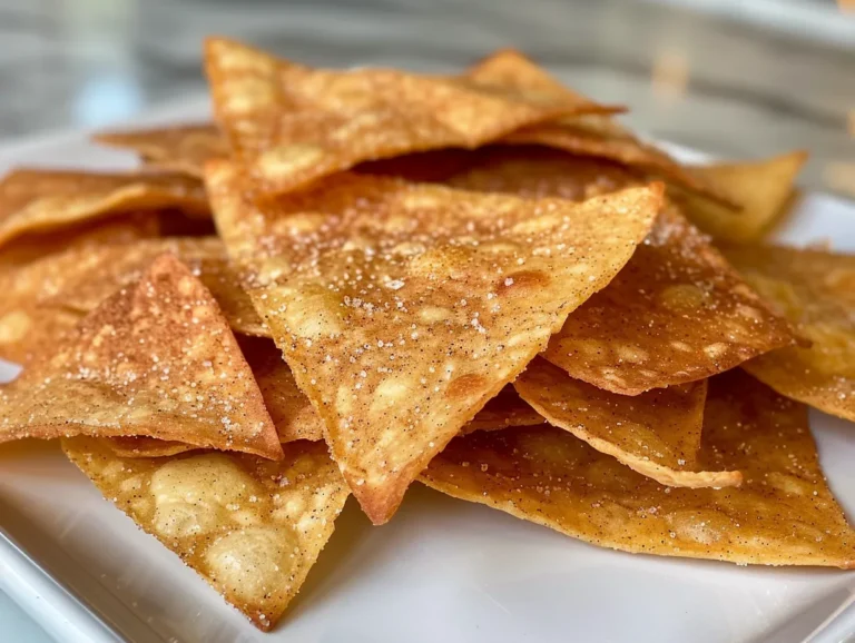 Pile of Cinnamon Sugar Tortilla Chips