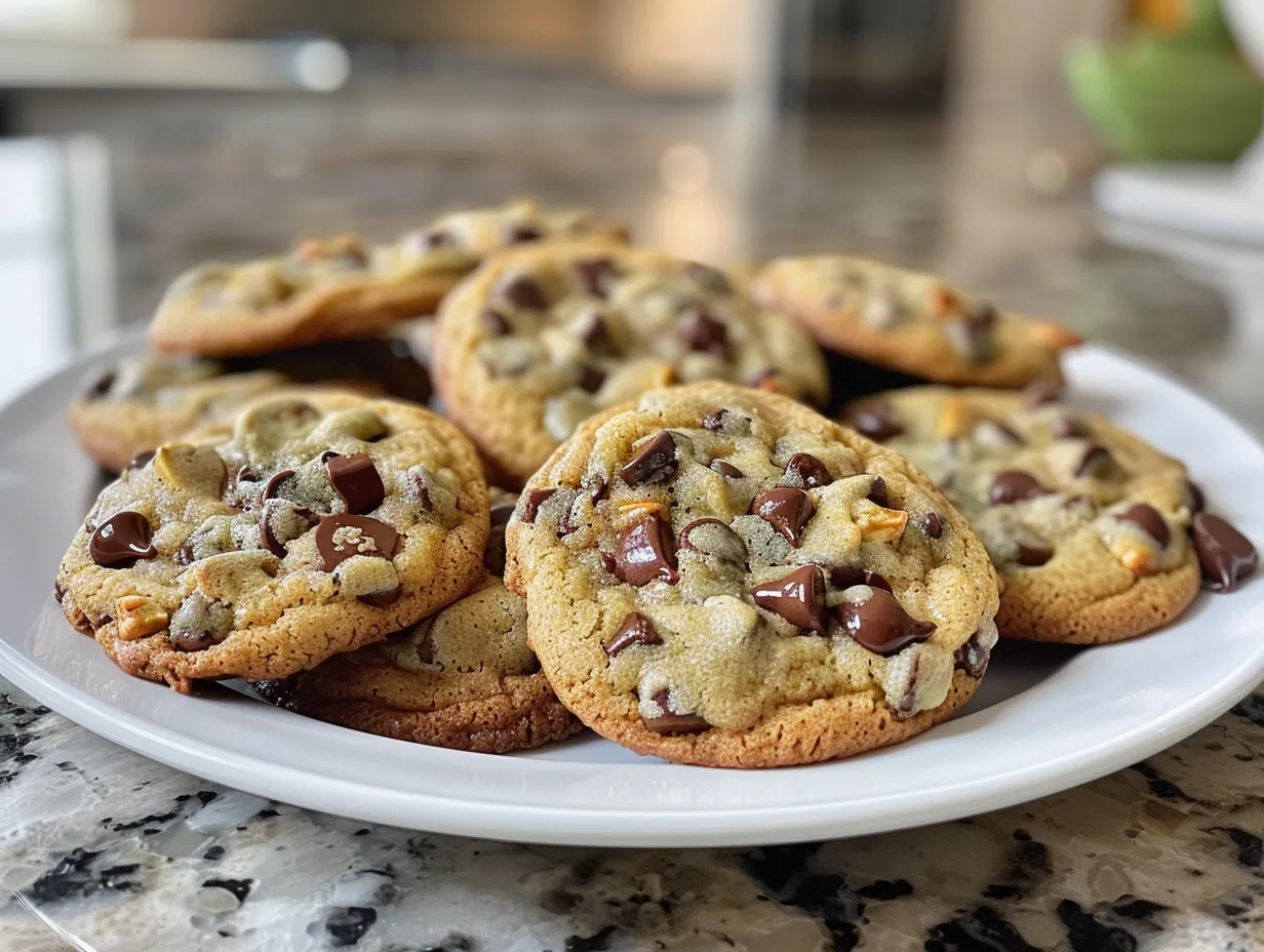 Pistachio Cream Chocolate Chip Cookies - An Irresistible Treat