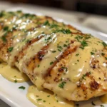 Appetizing Pretzel Chicken with Cheese Sauce