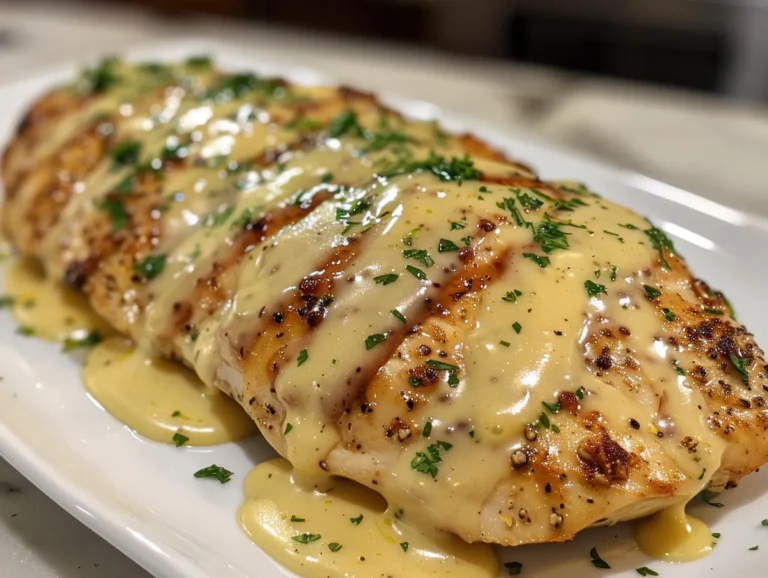 Appetizing Pretzel Chicken with Cheese Sauce