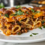 Cheesy Beef Enchilada Tortellini plated, warm and inviting