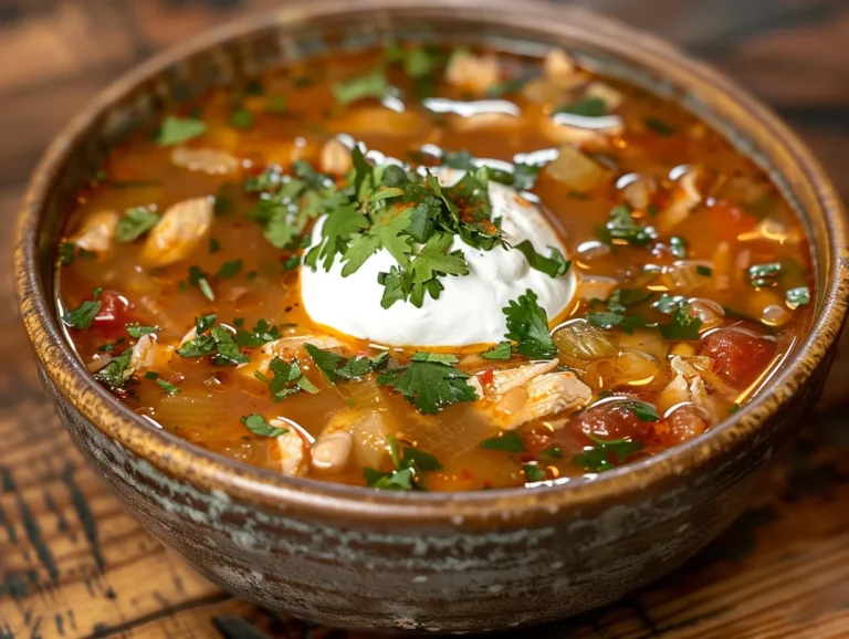 Delicious Chicken Taco Soup