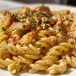 Delicious Creamy Cajun Chicken Pasta on a Plate