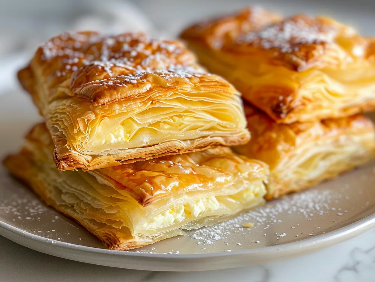 Delicious lemon cottage cheese pastries